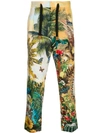 DOLCE & GABBANA NATURE PRINT TROUSERS