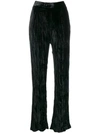 CHLOÉ CREASED HIGH-WAISTED TROUSERS