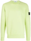 Stone Island Compass Badge Sweatshirt In Green