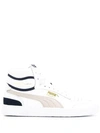 Puma Men's Ralph Sampson Leather High-top Sneakers In White