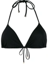 Dolce & Gabbana Triangle Bikini Top In Black