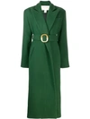 MATERIEL BELTED WRAP OVERCOAT