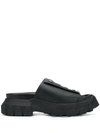 RICK OWENS RICK OWENS HIGH STUDDED SANDALS - BLACK