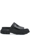 RICK OWENS RICK OWENS HIGH RIDGED SANDALS - BLACK