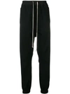 RICK OWENS STRIPE DETAIL TRACK trousers