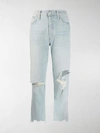 MOTHER DISTRESSED BOYFRIEND JEANS,180725914175050