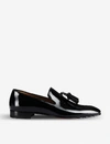 CHRISTIAN LOUBOUTIN CHRISTIAN LOUBOUTIN MEN'S BLACK DANDELION TASSEL PATENT-LEATHER LOAFERS,93224512