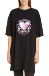 VETEMENTS VALENTINES PRINT OVERSIZE COTTON TEE,UAH20TR658