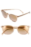 Oliver Peoples Finley Round Mirrored Acetate Sunglasses In Pink/ Rose Mirror