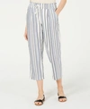 ALMOST FAMOUS JUNIORS' STRIPED CROPPED PANTS