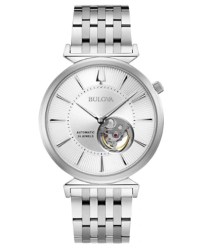 Bulova Men's Automatic Regatta Stainless Steel Bracelet Watch 40mm