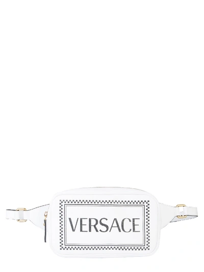 Versace Rectangular Pouch In Bianco