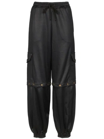 Gucci High-waisted Detachable Track Pants - 黑色 In Black