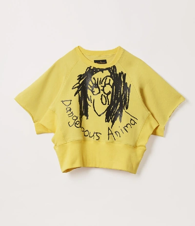 Vivienne Westwood Short Sleeve Athletic Sweatshirt In Yellow
