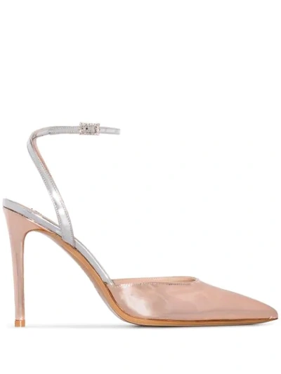 Alexandre Vauthier Carine Patent Leather Pumps In Gold