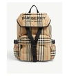 Burberry Wilfin Small Heritage Stripe Backpack In Archive Beige