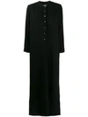 RAQUEL ALLEGRA RAQUEL ALLEGRA HENLEY MAXI DRESS - 黑色