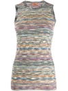 MISSONI STRIPED RIBBED TOP
