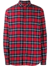 DSQUARED2 DSQUARED2 CHECK PRINT SHIRT - 红色