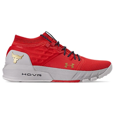 Under Armour X Project Rock Training Shoes In Red