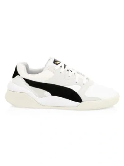 Puma Aeon Heritage Mixed Media Sneakers In White