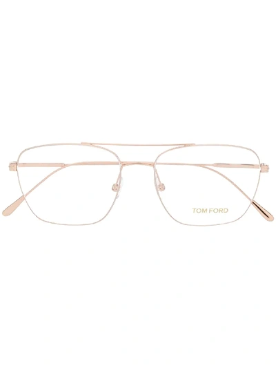 Tom Ford Eyewear Classic Aviator Glasses - Gold