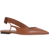 BURBERRY MARIA ASYMMETRICAL SLINGBACK FLAT,8017170