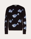 VALENTINO VALENTINO UOMO FISHRAIN CREW-NECK SWEATER