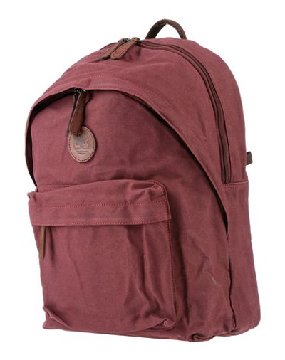 Timberland Backpack & Fanny Pack In Maroon