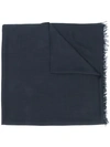 Brunello Cucinelli Oversized-schal Mit Fransen In C7186 Blue
