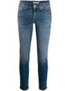 7 FOR ALL MANKIND 7 FOR ALL MANKIND STONEWASHED SKINNY JEANS - BLUE