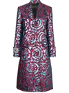 VERSACE BOTANICAL EMBROIDERED COAT,A83798 A230879 SOR