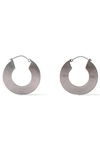 MARNI MARNI WOMAN BURNISHED SILVER-TONE HOOP EARRINGS SILVER,3074457345620737066