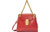 Chloé Annie Mini Smooth Shiny Shoulder Bag In Dreamy Red
