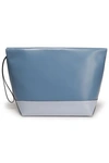 MARNI MARNI WOMAN TWO-TONE LEATHER POUCH LIGHT BLUE,3074457345620675114