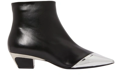 N°21 Low Heels Ankle Boots In Black Leather