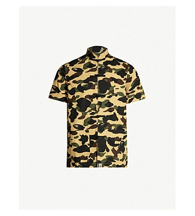 A Bathing Ape Camouflage-print Cotton-jersey Shirt In Yellow