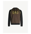 FENDI LOGO-PRINT COTTON-JERSEY HOODY