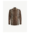 VERSACE REGULAR-FIT LEOPARD-PRINT SILK-TWILL SHIRT