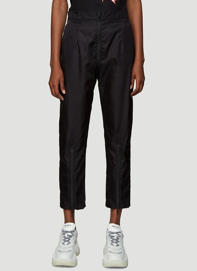 Prada Nylon Gabardine Pants In Black | ModeSens