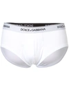 DOLCE & GABBANA BRANDO LOGO-WAISTBAND BRIEFS (PACK OF TWO)