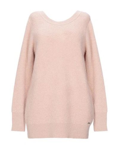 Armani Exchange Sweater In Pale Pink