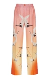 F.R.S FOR RESTLESS SLEEPERS ETERE PARADISE PRINTED SILK PAJAMA PANTS,PA002087TE00446430