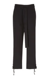 ANN DEMEULEMEESTER BELTED CADY CROPPED PANTS,766787