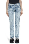 BALENCIAGA CRINKLE WASH STRAIGHT LEG JEANS,583243TEW36