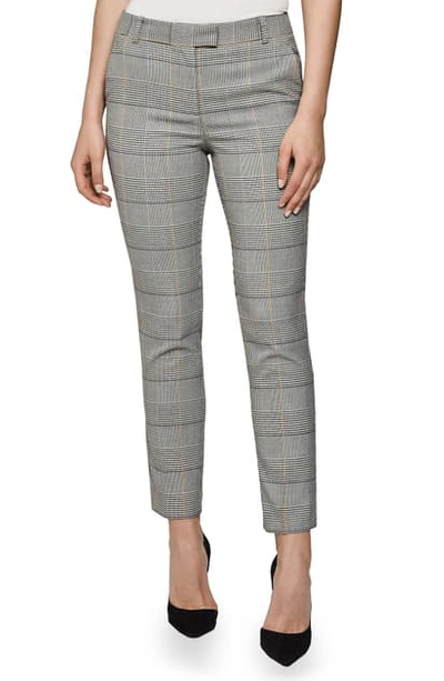 Reiss Deborah Glen Check Slim Ankle Trousers In Multi