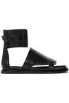 ANN DEMEULEMEESTER ANN DEMEULEMEESTER WOMAN LEATHER SANDALS BLACK,3074457345620761982