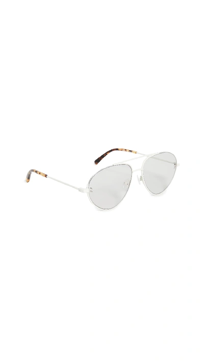 Stella Mccartney Stella Essentials Aviators In White