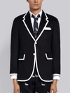 THOM BROWNE THOM BROWNE WIDE LAPEL CASHMERE SPORT COAT,MJC185K0357813518952