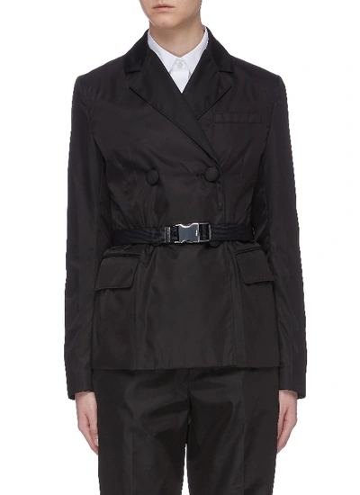 Prada Belted Double Breasted Jacket